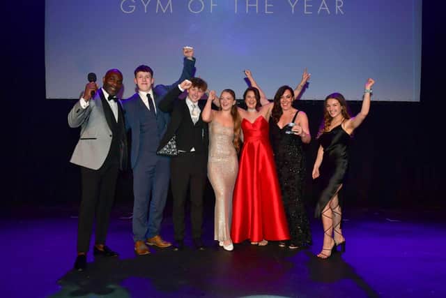 The team at Bfit Gym in Caistor celebrate their national award. Photo: David Dawson