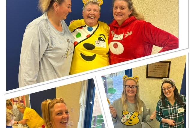 Scenes from the Children In Need breakfast at Winchelsea School.