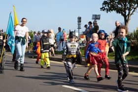 Superheroes all dressed up in Mablethorpe Carnival. Photos: Anthony Brian Photography