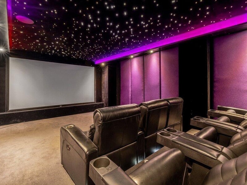 The cinema room.