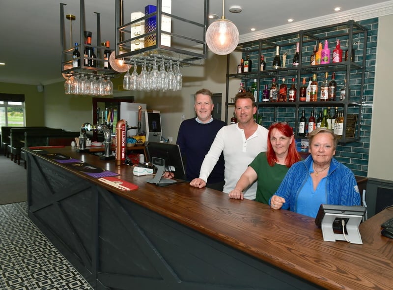 The team behind the refurbishment - Coastfields Leisure Ltd business manager David Honman, managering director Lloyd Silvester, club manager Carol Hallgarth and company chairman Lynda Silvester.