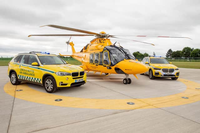 The Lincs & Notts Air Ambulance.