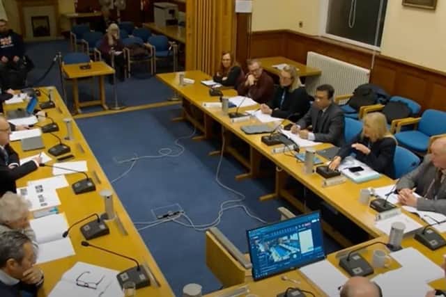 The Boston Town Area Committee meeting on Thursday evening. Photo: Boston Borough Council