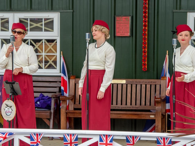 The Blighty Belles' provided some songs from the war-time era.