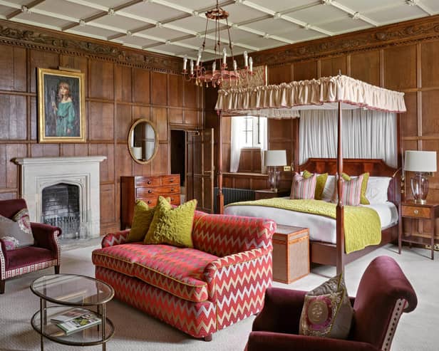 Bedrooms reflect the history of the manor house