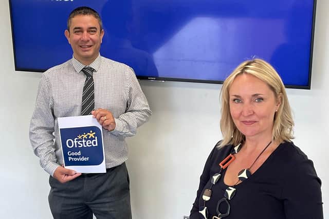 Lee Gifford, Apprentice Centre lead and Emma Lee, head of Learning and Organisational Development