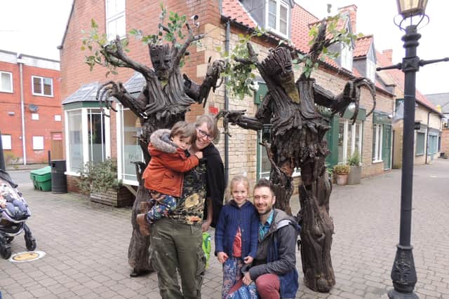 Street performers at last year's RiverLight Festival in Sleaford.
