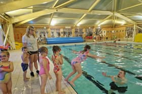 Taking the plunge at the Skegness Pool & Fitness Suite.