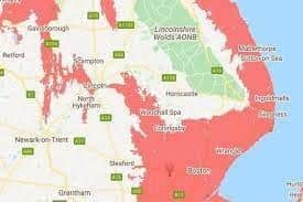 A shocking study by  by Climate Central depicted the entire coast including Skegness and Mablethorpe, and inland towards Boston and Sleaford  could be lost to the sea.