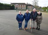 Grimoldby & Manby parish councillors from left: Nicola Turney, Antony Bunting, Terry Knowles, and Linda Knowles at the tennis courts.