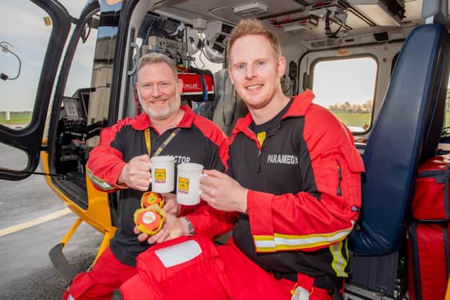 Lincs & Notts Air Ambulance crew launch Make Time For A Cuppa