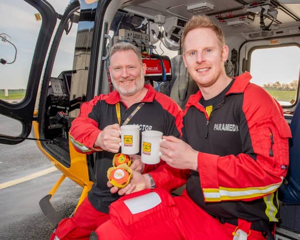 Lincs &amp; Notts Air Ambulance crew launch Make Time For A Cuppa