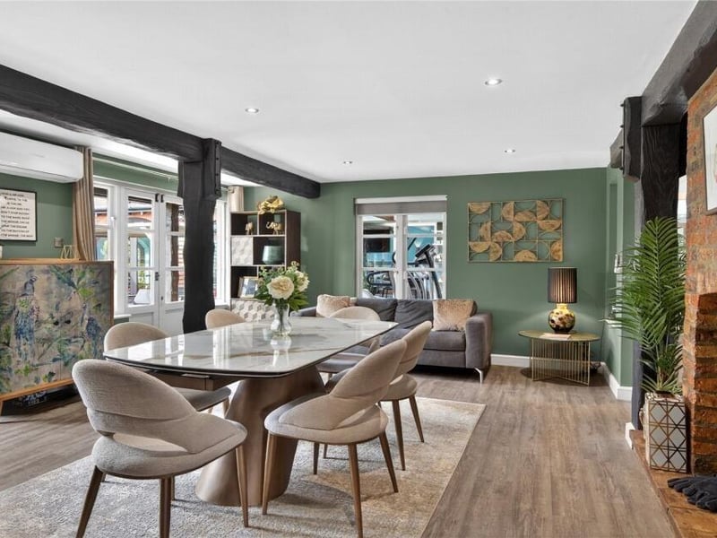 The dining room.