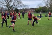 Kings v Carres U15 flag football clash.