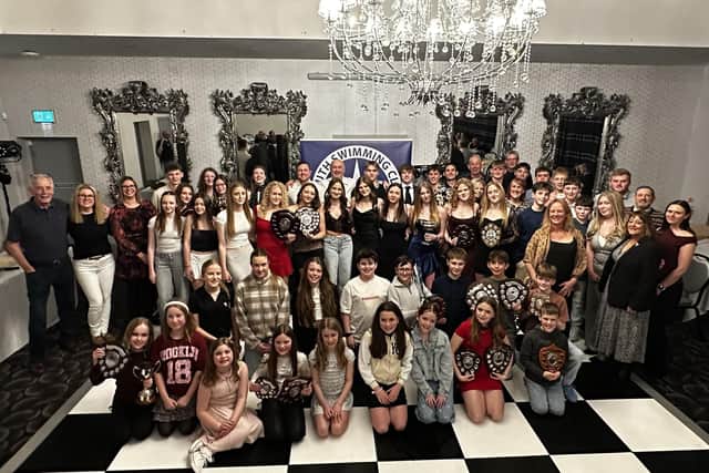 Louth Swimming Club members at their annual awards night.
