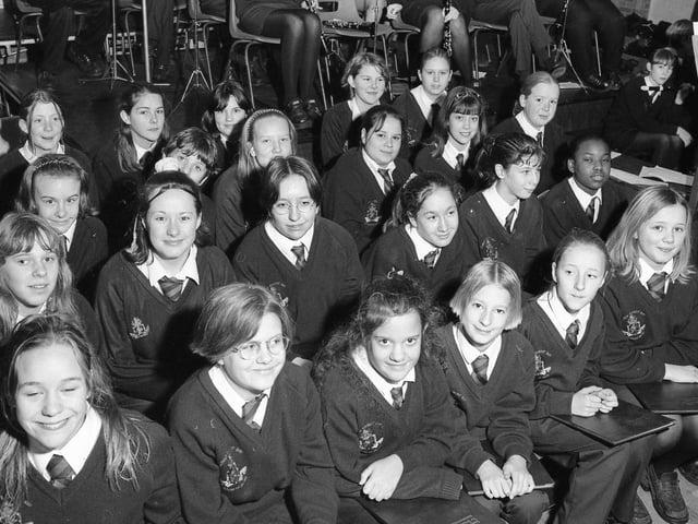 Another shot from Donington Cowley School's Christmas concert of 1999.