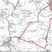 The diversion in place during the A111 closure.