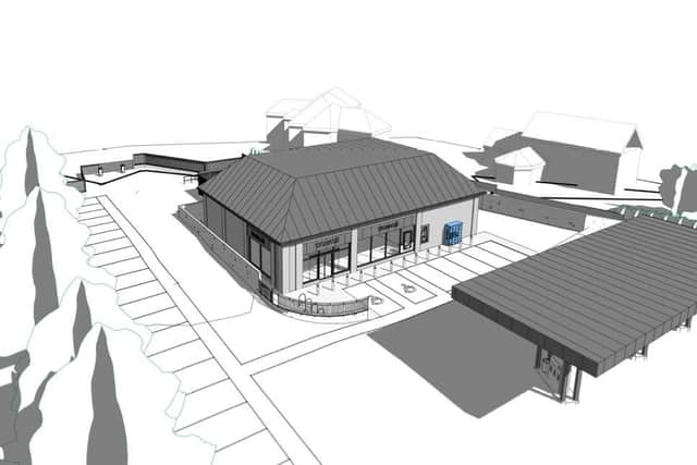 The approved designs for the new filling station on Lincoln Road, Horncastle.