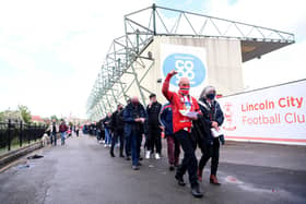 Lincoln City's record crowd came against Derby County on November 15 1967.