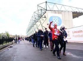 Lincoln City's record crowd came against Derby County on November 15 1967.