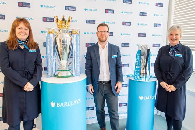 Kerry Dixon, Matt Mattews and Lou Fisher Barclays in the Community team.