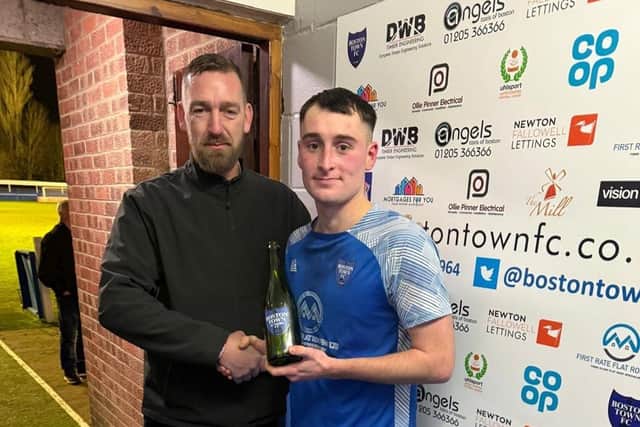 Jordan Tate was named man of the match against Skegness