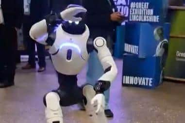 A dancing robot at the Lincolnshire Exhibition Credit: LDRS