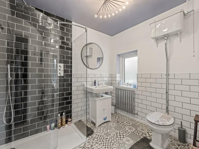 The ground-floor shower room.