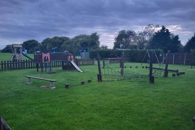 The play equipment due to be replaced at Billinghay.