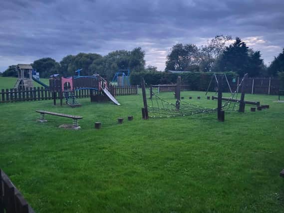The play equipment due to be replaced at Billinghay.
