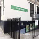 The new entrance to Boston Library.