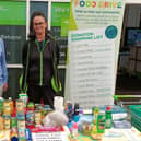 Asda Boston holds food drive for Boston Food Bank.