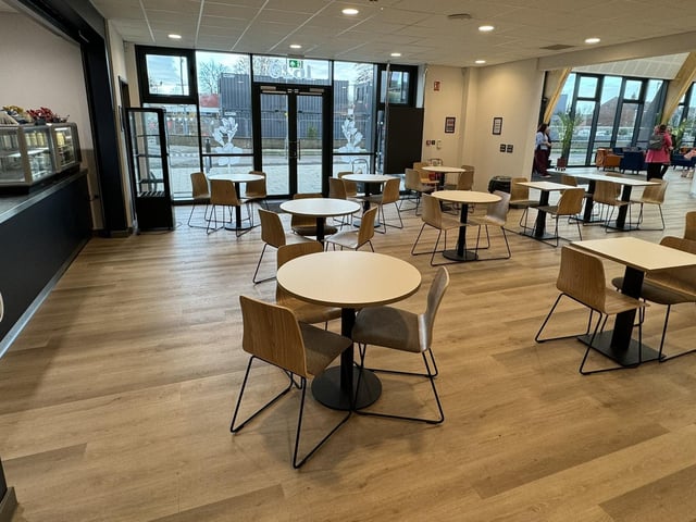 The café, named 1620, is open now.