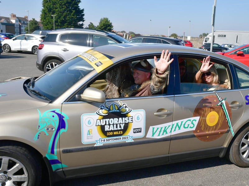 The cars were raising awareness of the thousands of career opportunities in the car repair sector.