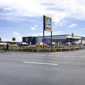 A computer-generated image of how the Aldi store in Horncastle would have looked under its original plans.