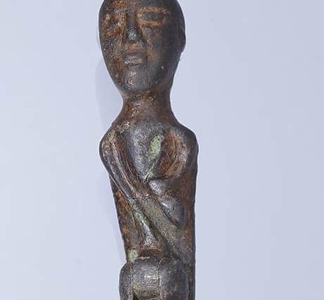 The nude figure with hinged phallus is valued at up to £1,200 and will be auctioned by Noonans in Mayfair, London. Photo: Noonans