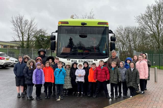 Bin Charles at Castle Wood School. Image: WLDC