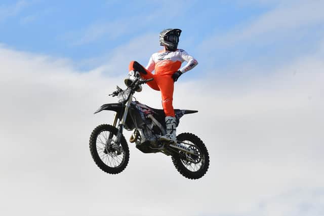 Death-defying stunts from the Bolddog Lings FMX display.