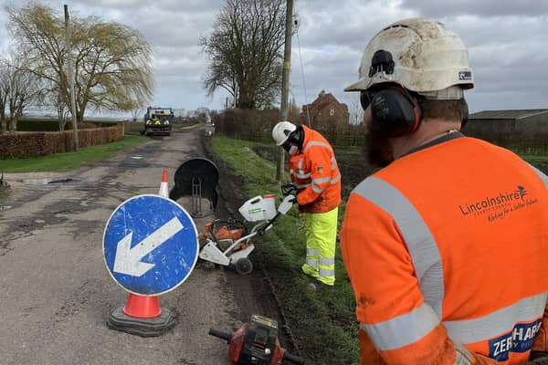 Lincolnshire has been ramping up its repair work on rural unclassified roads. Photo: LCC