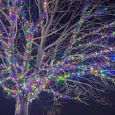 Lights were switched on in Alford after the Santa parade. Photo: Alford Town Promotions