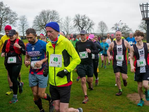 The runners set off on the Caythorpe Dash. Photos: Richard Hall