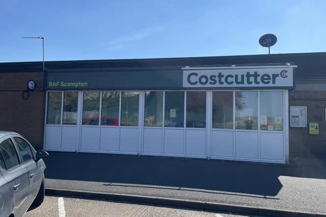 Costcutter at RAF Scampton has closed.