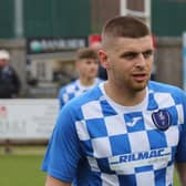 Louth's Cole Nelson in action against Hessle Rangers.