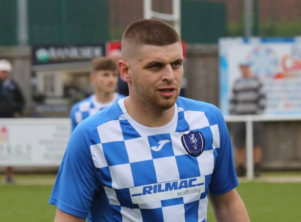 Louth's Cole Nelson in action against Hessle Rangers.