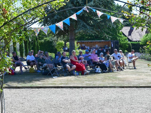 The warm, sunny weather provided the perfect backdrop for visitors to the first Festival Of Storytelling at Jubilee Park in Woodhall Spa.