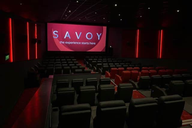 Inside Boston's Savoy cinema.