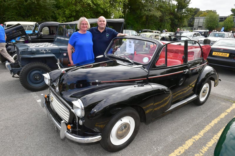 Ken and Clare Graham of Sleaford with their 1963 Morris Minor