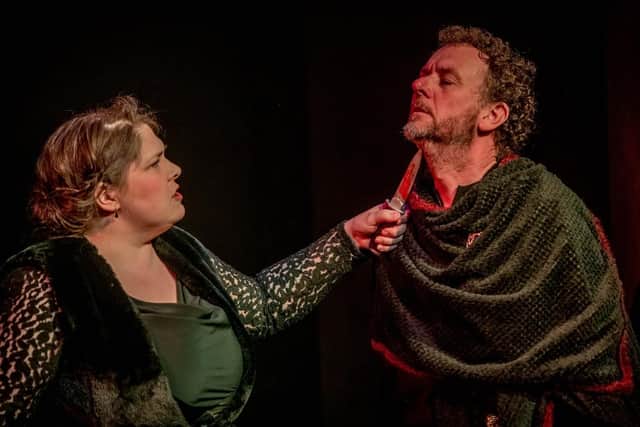 A deadly match - Helen Pack and Andy Canadine in Macbeth. Photo: Craig Pakes