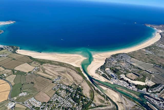 The stunning Cornish coastline, taken by paramotor pilot Andrew Whisker.