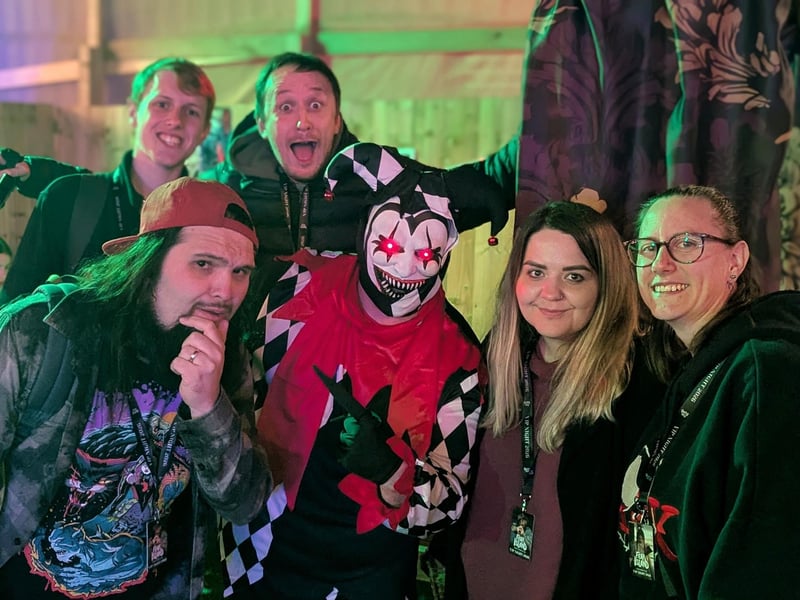Up for a scare - visitors at the VIP night travelled from all around the UK to experience the spooky attractions.